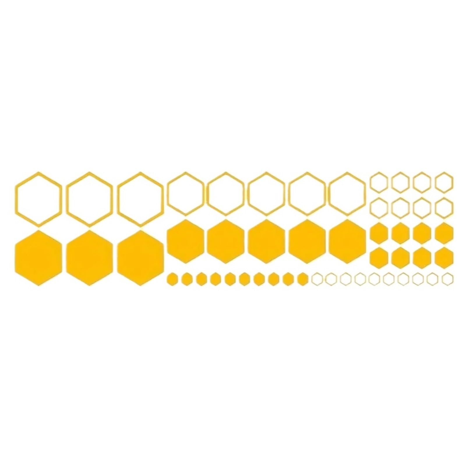ZUXWUX Car Decal Honeycomb Auto Decals Large and Small Combination Hexagonal Stickers Car Body Decoration(Color4)