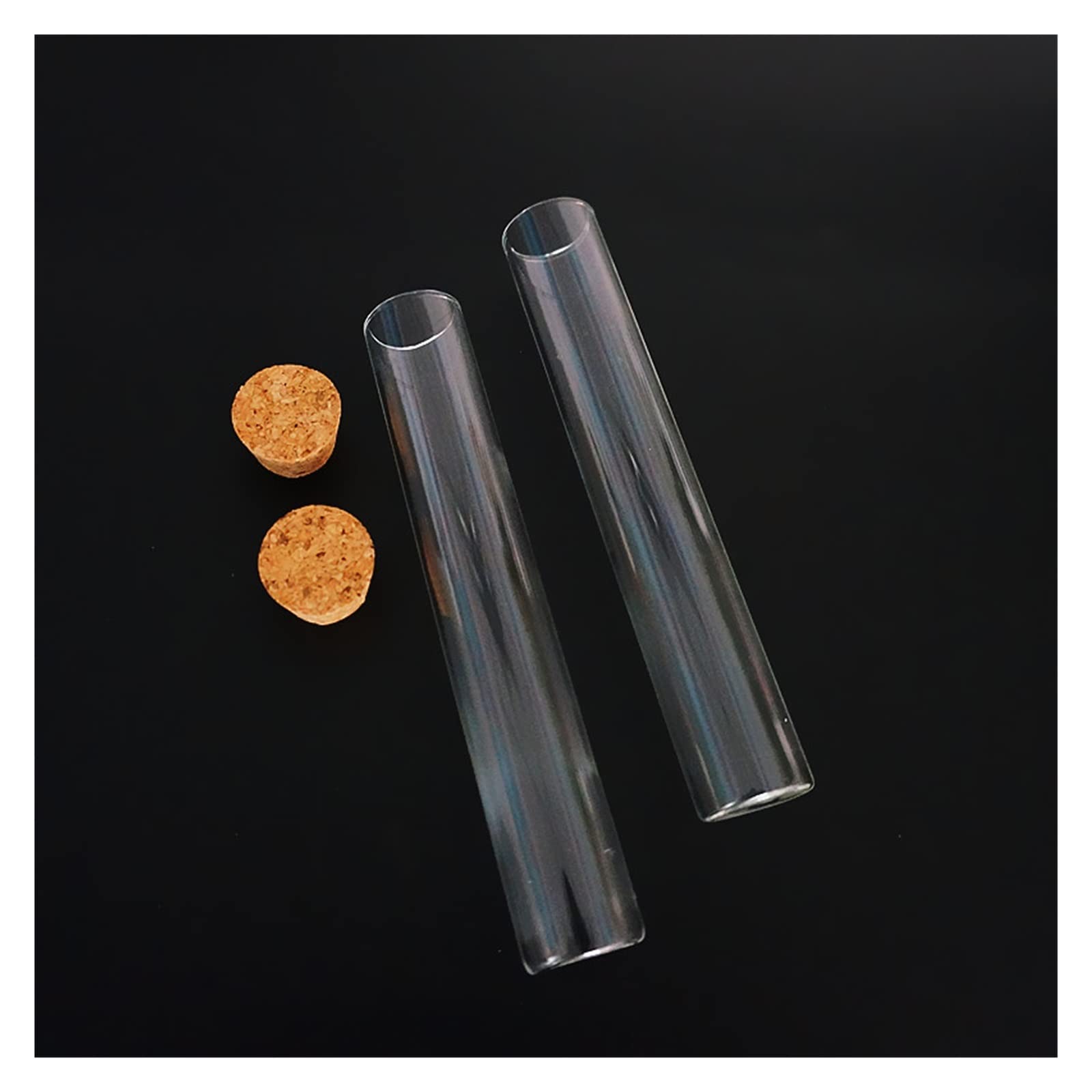 YYJzsw 24 sztuk/partia 25x150mm jasne płaskie dno szklane probówki z korkami materiały laboratoryjne