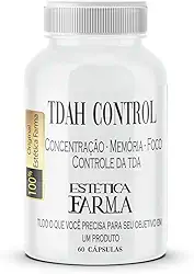 Magnésio L-Carnitina TDAH Control Foco, Concentração, Memória, 60 Cápsulas