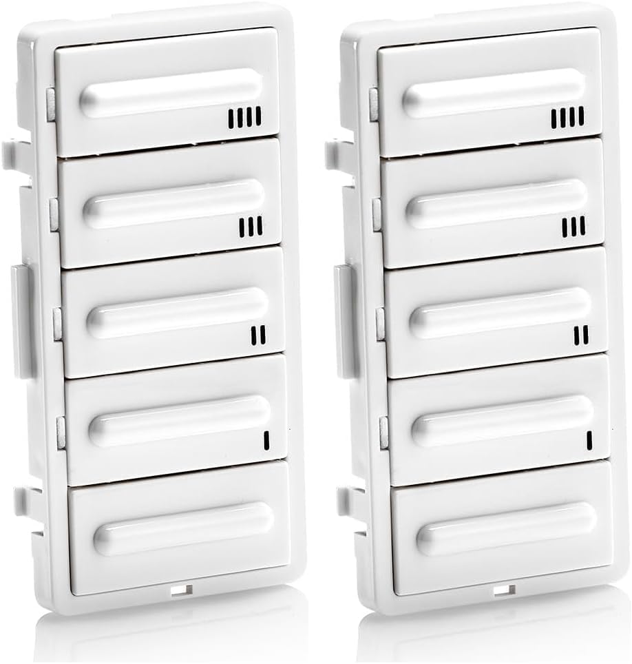 Leviton LTBKT-W WH CLR CHGE KIT para temporizadores LTBXX (paquete de 2)