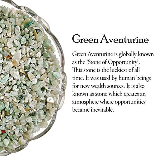 Image of Reiki Healing Green Aventurine Crystal Chips for Vastu 500 Gm | Gemstone Chips for Home Decor Items | Colorful Chips for Resin Art Flower Vase Aquarium Fish Tank Garden