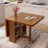 Utilisation polyvalente : cette table multifonction sert de table à manger, îlot de cuisine ou espace de travail temporaire s'adaptant parfaitement à vos besoins.