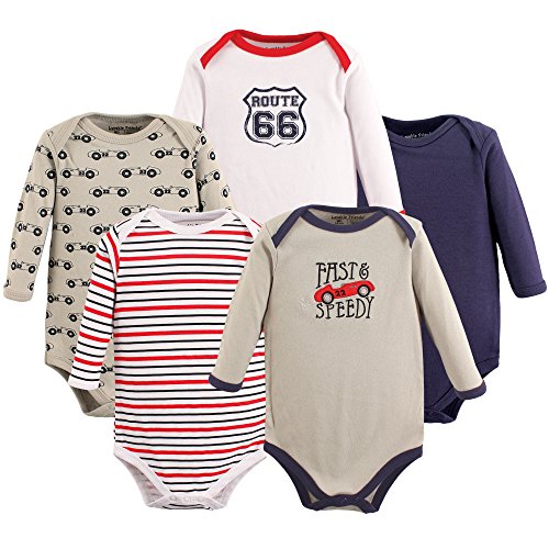 Image of Luvable Friends baby-girls Cotton Long-sleeve Bodysuits