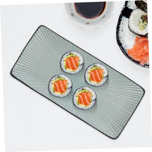 Plato Rectangular de Cerámica para Sushi Ciieeo miniatura 7