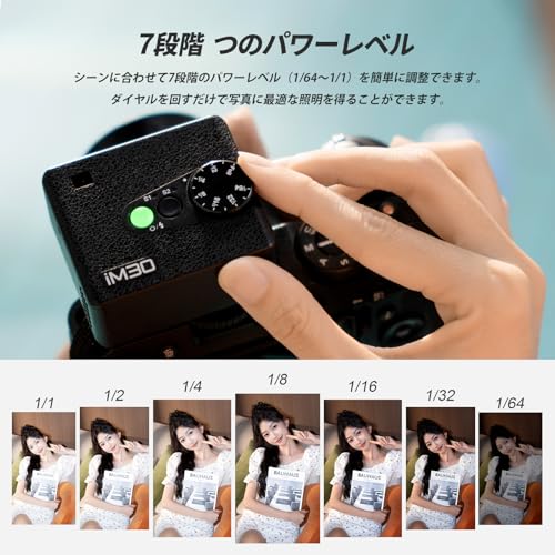 غودوكس فلاش اي ام 30 ميني مع موزع، فلاش كاميرا صغيرة، 6500 كلفن ± 200 كلفن، درجة حرارة اللون، تعتيم S1/S2، 7 مستويات، لفوجي وسوني ونيكون وكانون واوليمبوس واصدار الفاتورة المؤهلة