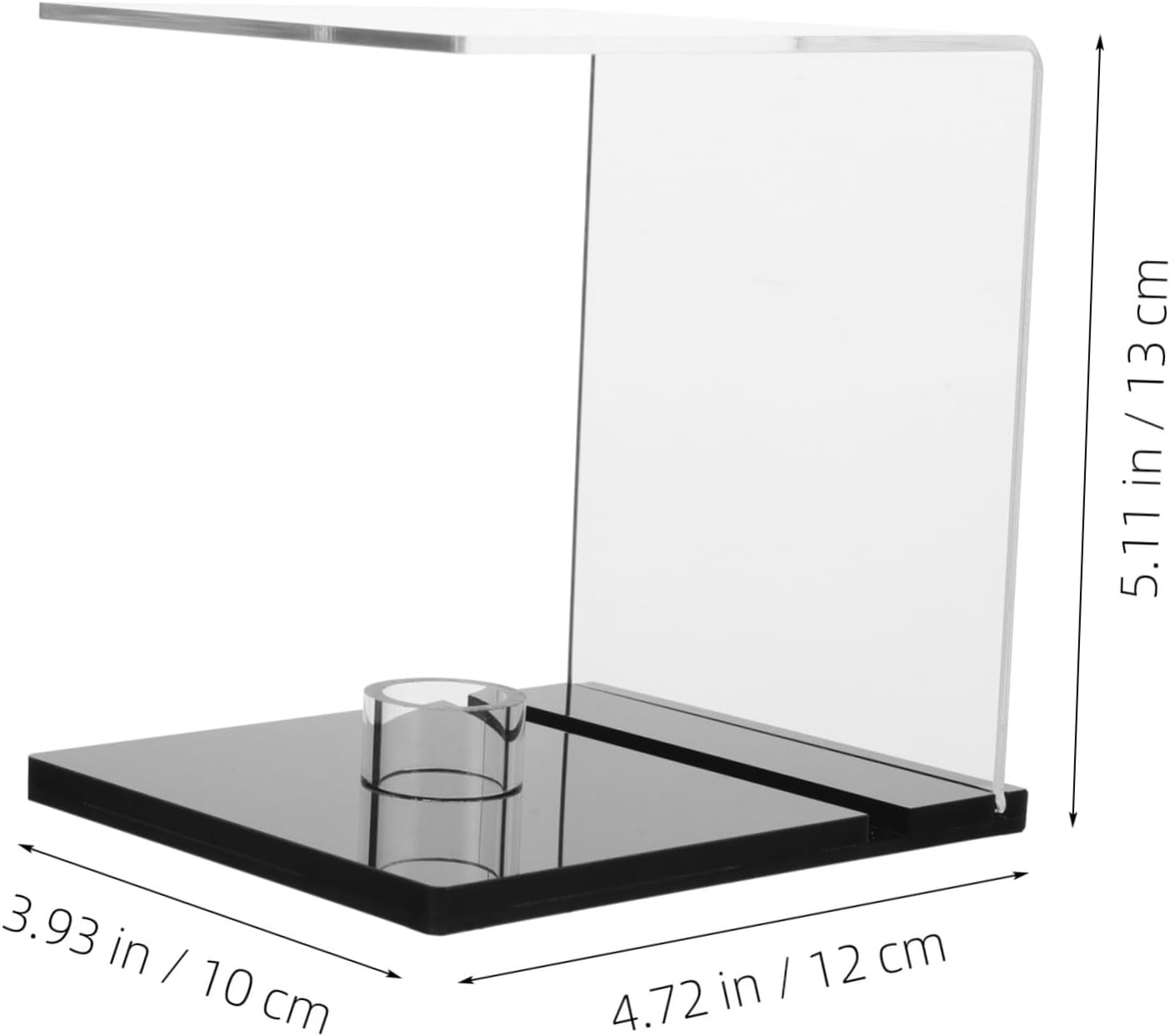 2pcs Clear Acrylic Display Case Base for Baseball and Softball Memorabilia Transparent Holder for Autographed Sports Collectibles Showcase