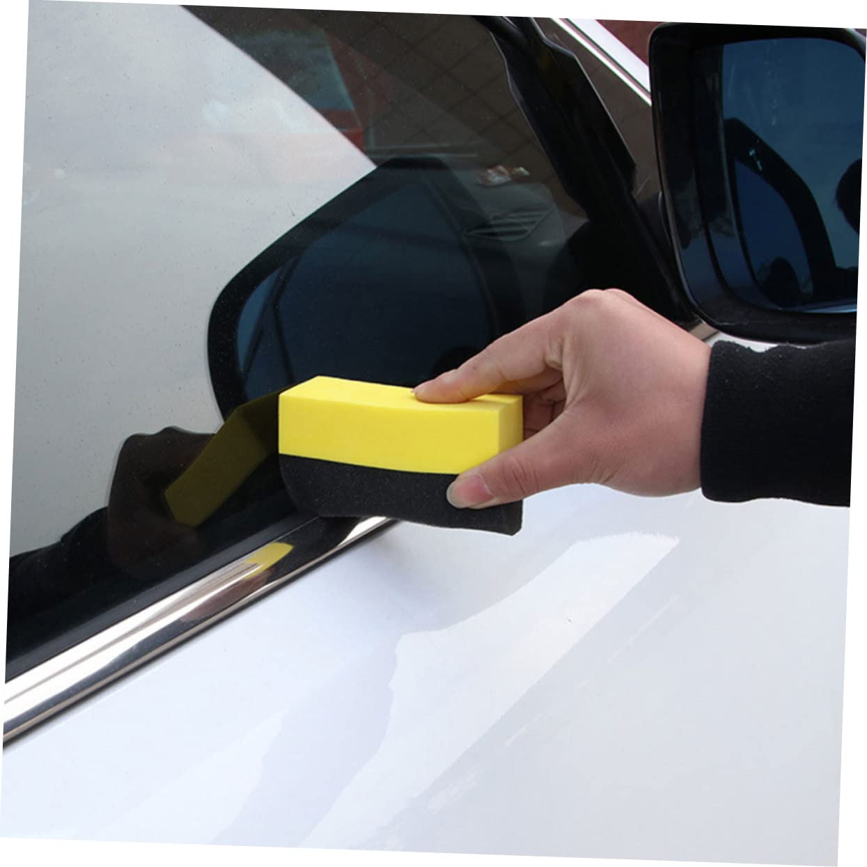 Zerodeko 5 Series Esponja De Lavado De Autos Esponja De Arcilla De Limpieza De Coche Largo De Coche Húmedo Aplicador De Cera para Automóvil Pulido Compuesto PE 10 Piezas X 5