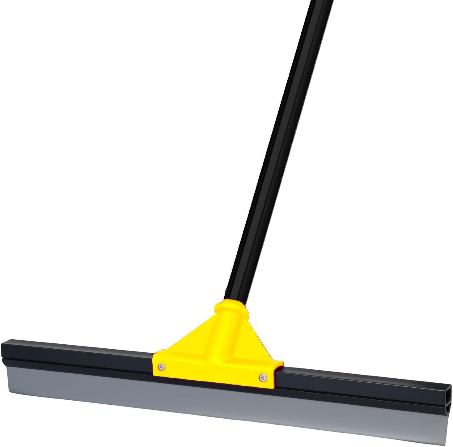 Heavy Duty Floor Squeegee with 50.8" Metal Long Handle for Concrete, Tile, Bathroom Glass & Window Cleaning - 17" Rubber Blade Removes Garage & Shower Standing Water