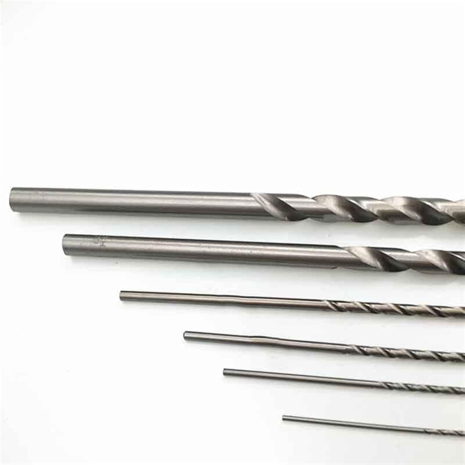 HSS Drill Bits Set 2-6mm Diameter 160-300mm Length Straight Shank Twist Drill Bits Wood Aluminum Plastic Cutting Drilling Tools 1Pcs(5MM,300MM)