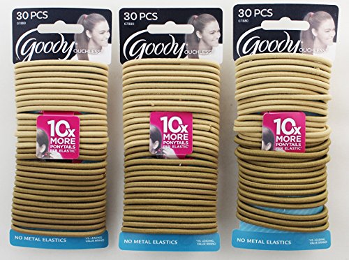 Goody Blonde Elastics 30 Count (Pack of 3)