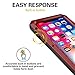 CarterLily iPhone XR Case, Full Body Shockproof Dustproof Waterproof Aluminum Alloy Metal Gorilla Glass Cover Case for Apple iPhone XR 6.1 inch (Red)
