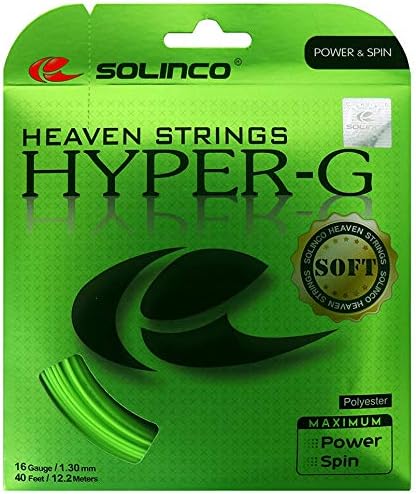 Solinco Hyper-G Soft 16g Tennis String 2 Pack Set - Best Racquet String for Spin and Control