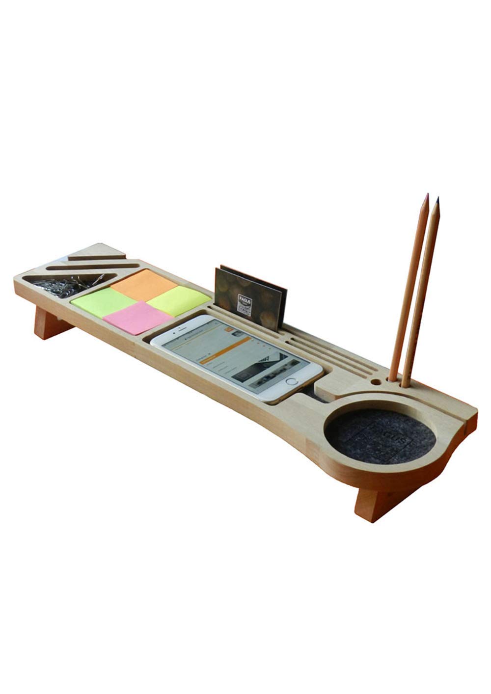 Fagus Wood Masaüstü Düzenleyici Kalemlik Organizer Ahşap