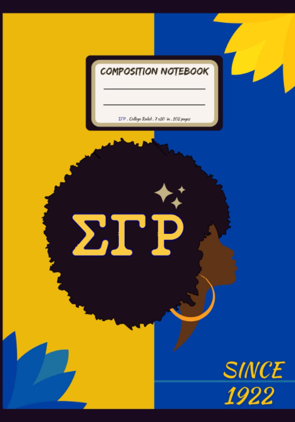 Yars ΣΓΡ ArtsSigma Gamma Rho composition notebook: ΣΓΡ : | SGRho 1922 composition notebook | Gift Idea for Sigma Gamma Rho Women Sorority | Sigma Gamma Rho ... Women|Sigma Gamma Rho Paraphernalia GIFT