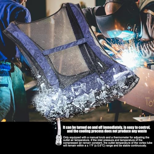Vortexes Tube Air Conditioners Waistcoat Air Compressed Cooling Vest Temperature Control Cooling Vest Cooling Jackets4