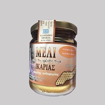 Ikaria Greek Heather Honey Anama honey Raw، Unheated، Unfiltered، and Unpasteurized، 250g
