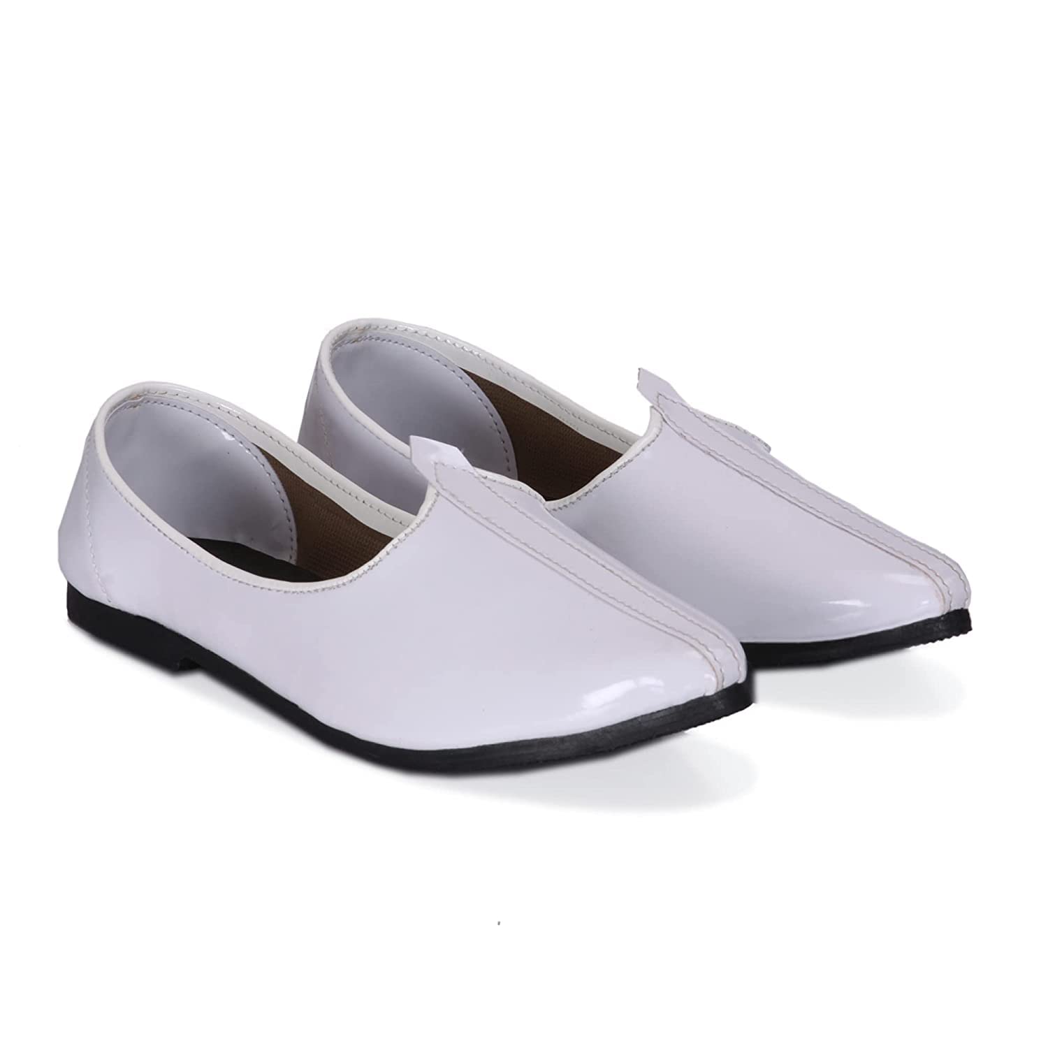 Divyanshu Fashion Mojari Jutti for Men Stylish Shoes Punjabi Juti for Mens Juttis for Men Mojaris Sherwani Wedding Shoe DF-Z-9646 (White, 8) (B0CM27RGHT) Amazon Price History, Amazon Price Tracker