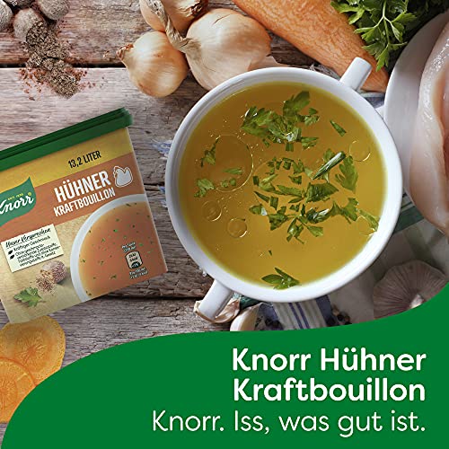 Knorr Hühner Kraftbouillon, Bouillon mit natürlichen Zutaten und kräftigem Geschmack 264 g