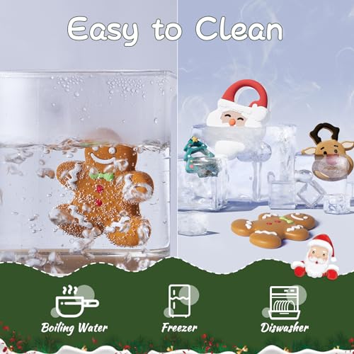 Image of NCVI Teether, Baby Teething Toys for 0-6 6-12 Months, My First Silicone Chew Toys, First Gifts for Baby Boys and Girls, Ideal Toddlers Stocking Stuffer, Gingerbread Man