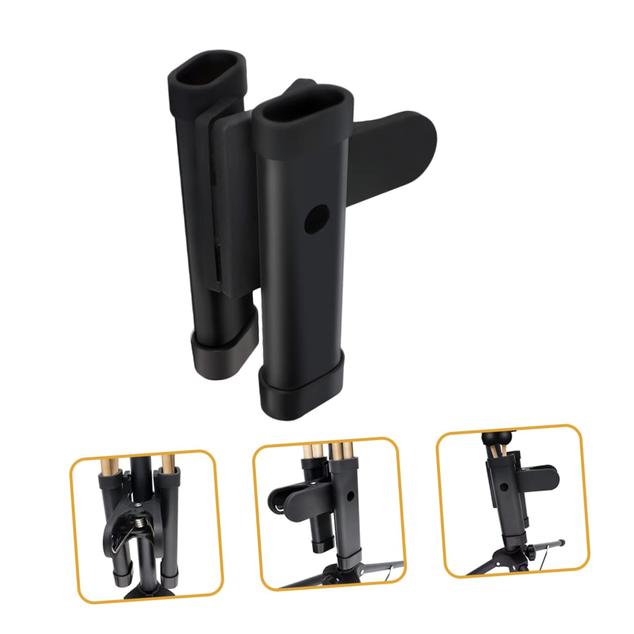 Soporte para Baquetas Portátil Clip Resistente para Batería, Adecuado para Salas de Ensayo y Escenarios