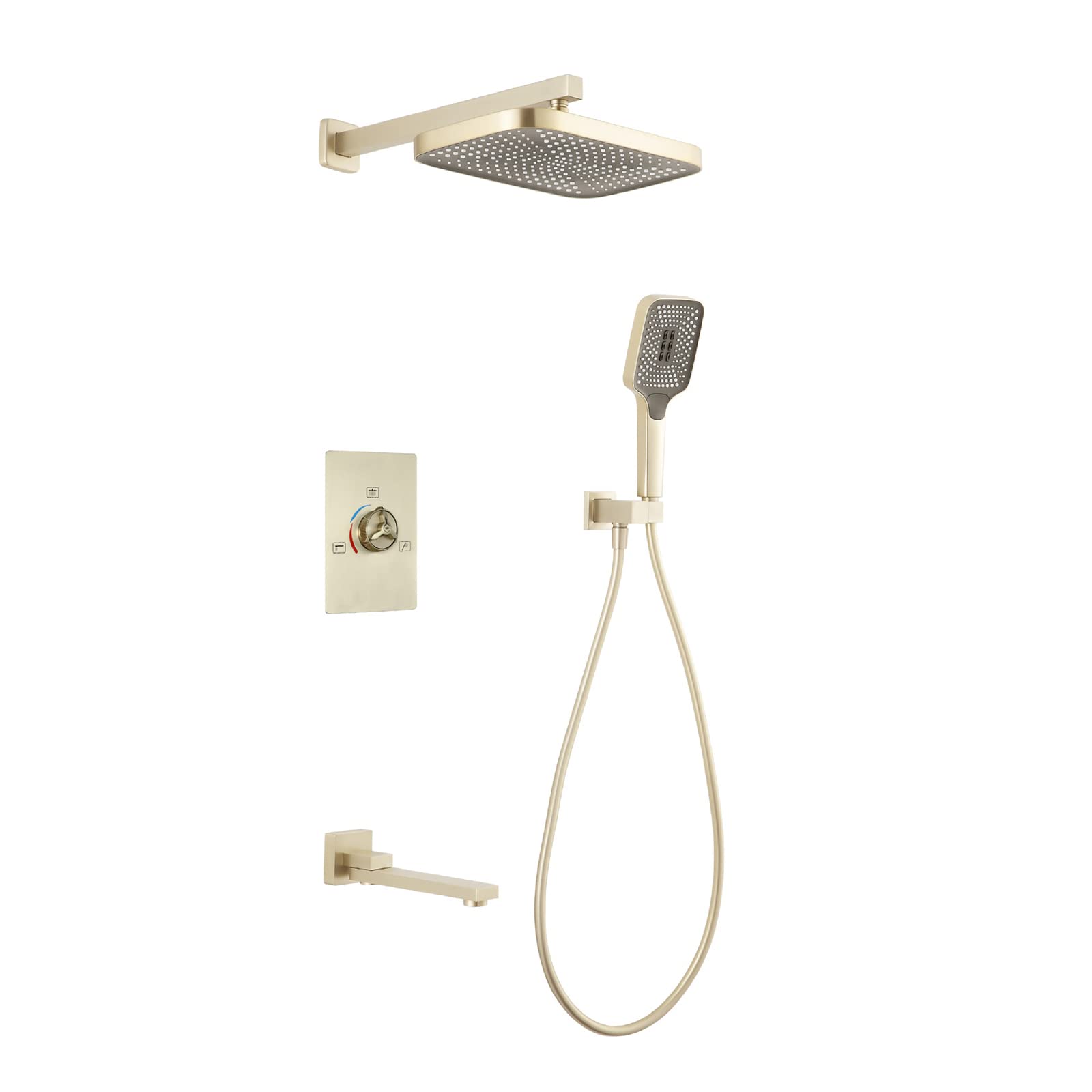 Robinet de douche encastré anti calcaire pour douche moderne sans trace