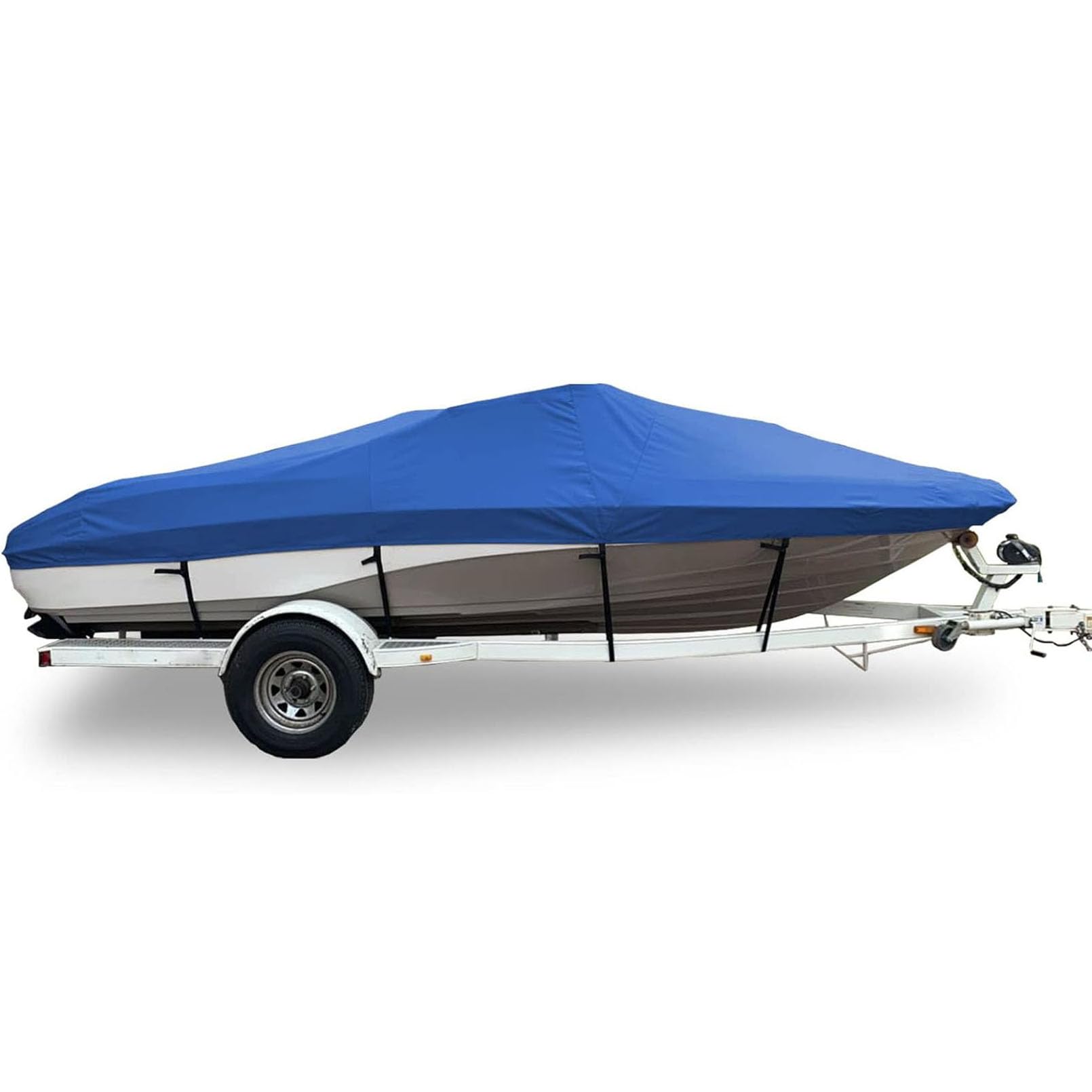 Wytrzymały wodoodporny pokrowiec na łódź, ochrona na każdą pogodę, do cumowania i holowania, pasuje do łodzi trójkadłubowych Runabout V-Hull, 700 x 254 cm