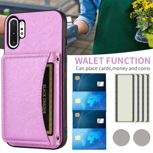 Coque Samsung Note 10 Plus étui portefeuille cuir protection écran Note10+ - 3