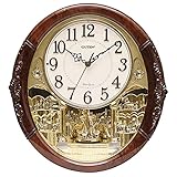 Motion Rotating Pendulum Wall Clock ,Melody and Chime Clock