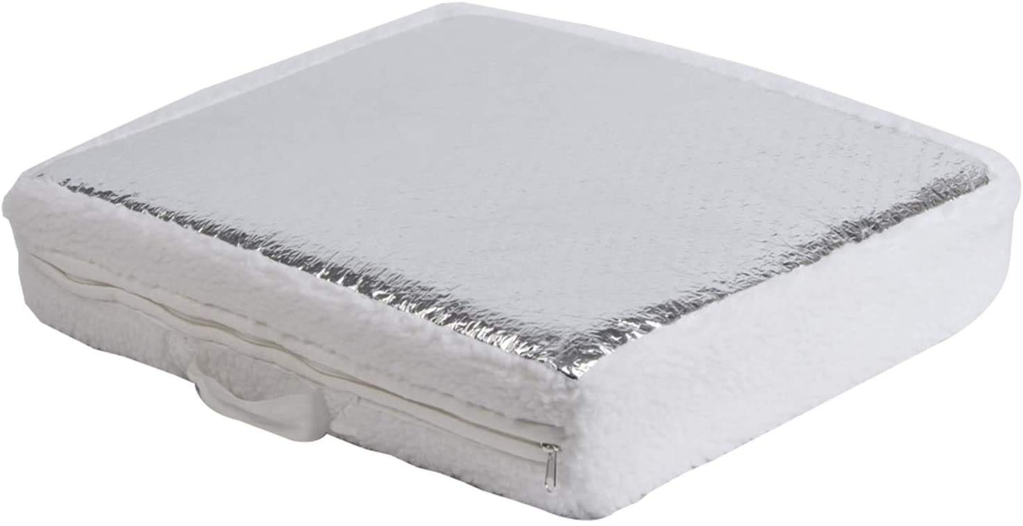 STYLOOCRV Sunshield Vent Insulator – Heavy Duty Vehicle Vent Insulator Skylight Cover (2.75in 14in x 14in, White with Reflective Surface)