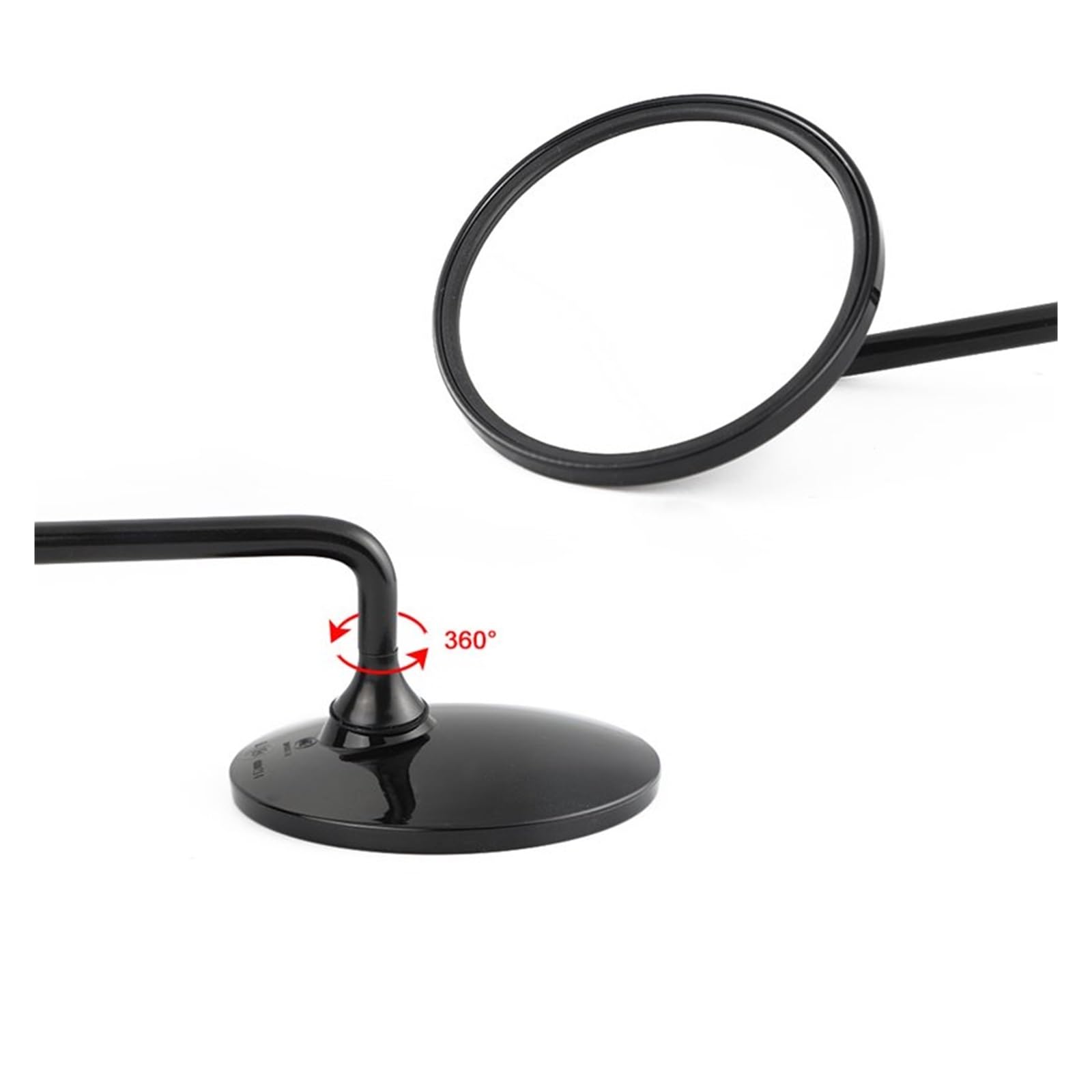 Specchietto retrovisore per Moto Nero, Rotondo, da 10 mm, per Moto, Scooter, Accessori per Moto, specchietto retrovisore per Bici
