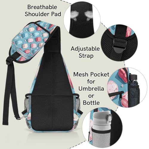Mochila tipo Sling unisex en poliéster 7.9x3.5x14.2 in miniatura 4