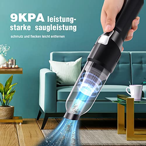 Aspirateur à main puissant de 6,5 Kpa - Petit aspirateur à main sans fil - Autonomie de 30 min - Charge rapide de 2 à 3 heures - Pour le nettoyage de la maison et de la voiture - Image 3