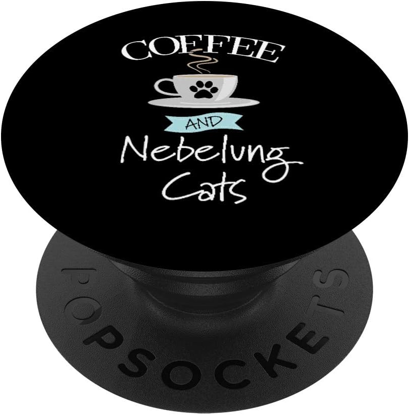 Coffee and Nebelung Cats - Cute Funny Cat Gift