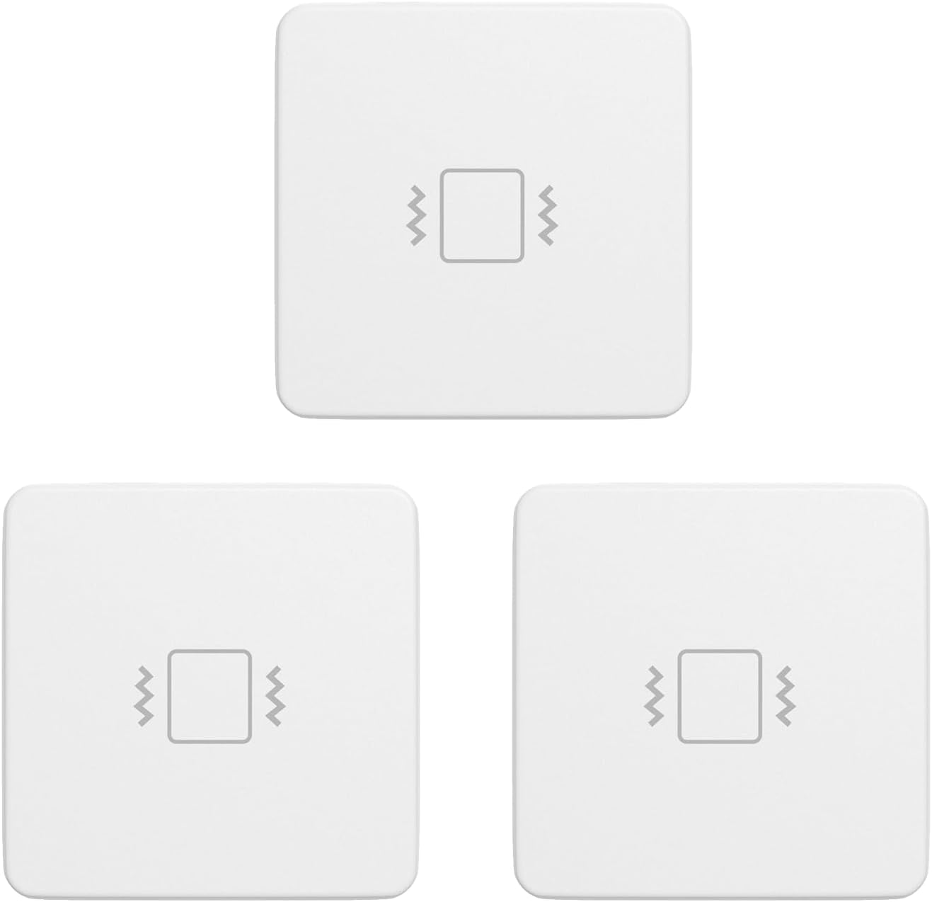 THIRDREALITY Zigbee Vibration Sensor 3 Pack with 110dB Alarm, Zigbee Hub Required,Adjustable Sensitivity, Work with SmartThings, Home Assistant via ZHA/Z2M and Echo Devices with Built-in Zigbee hub