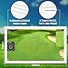 Joogto Golf Simulator Impact Screen for Indoor/Outdoor, Impact Screen Golf Simulator with 28-32 Upgraded Grommets, Self-Restoration Crease Fabric,4mm Thicker Impact Screen with Storage Bag