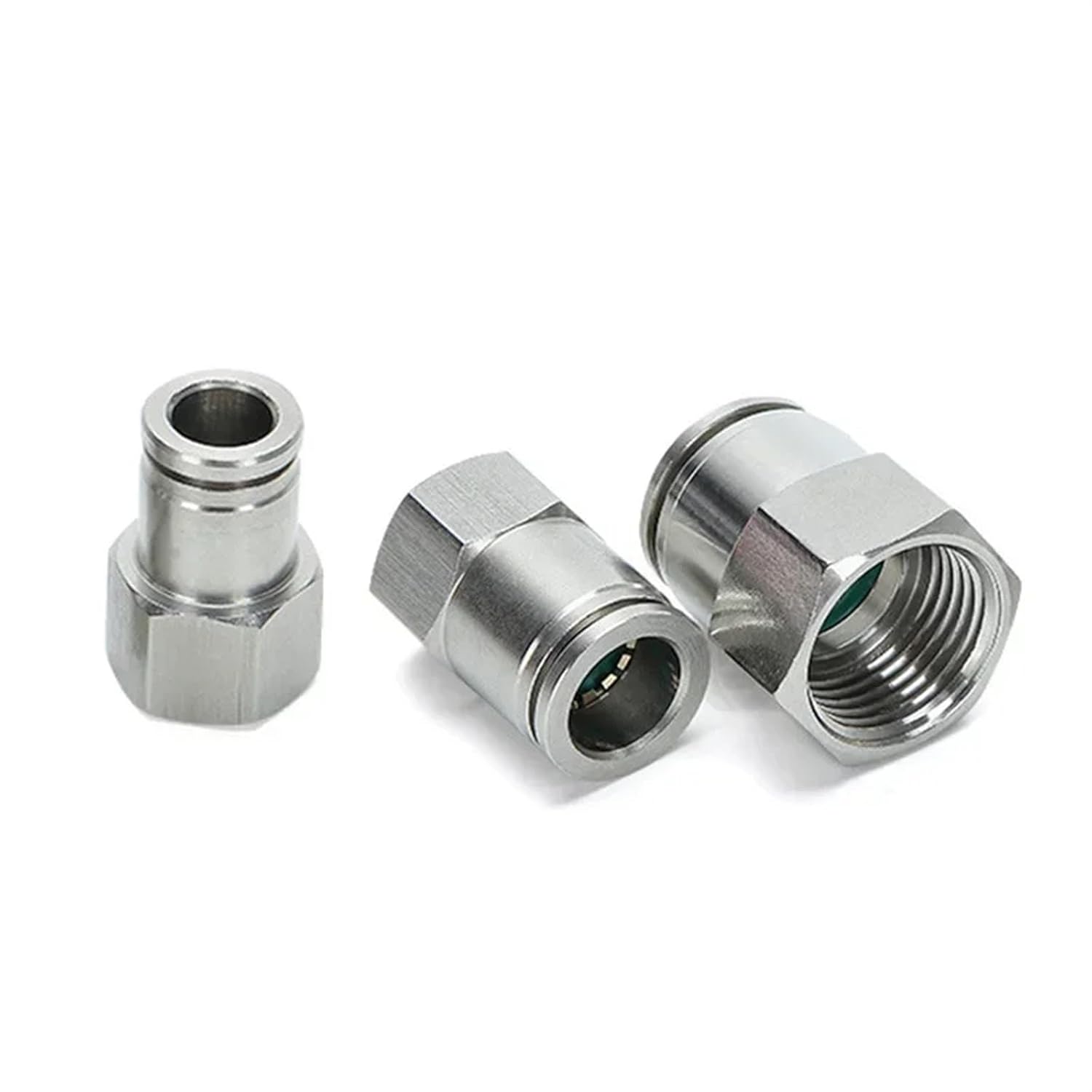 304 Stainless Steel Air Hose Fitting PCF Pneumatic Quick Release Connectors Female Thread M5 1/8 1/4 1/2 Pneumatic Parts (Color : 8-04, Size : PCF)