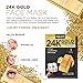 AZURE 24K Gold Firming Face Mask- Anti Aging, Hydrating, Toning & Firming Facial Mask - Helps Reduce Wrinkles & Fine Lines - With Hyaluronic Acid & Collagen - Skin Care Made in Korea - 5 Pack