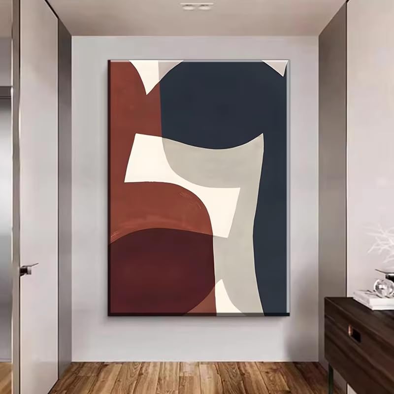 Póster de diseño abstracto moderno con textura visual fina de 40x60cm sin marco