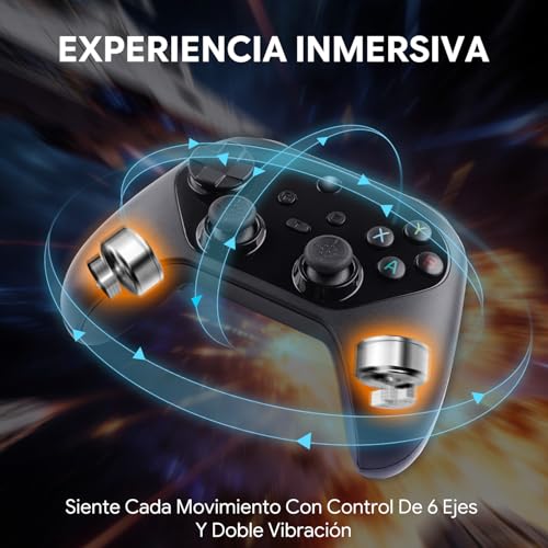Mando Inalámbrico Switch sin Drift con Gatillos de Larga Duración 6
