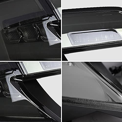 Vland Led Smoked Taillights Compatible For [ Toyota Camry 2012 2013 2014] With Led Running & Brake Lights, Turn Signal & Reverse Lights (No Included The Bulbs, Use Your Factory Halogen) #TOP5