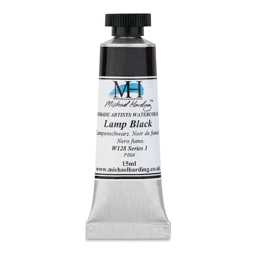 Michael Harding Professional Watercolors - 15ml Tubes (Lamp Black)