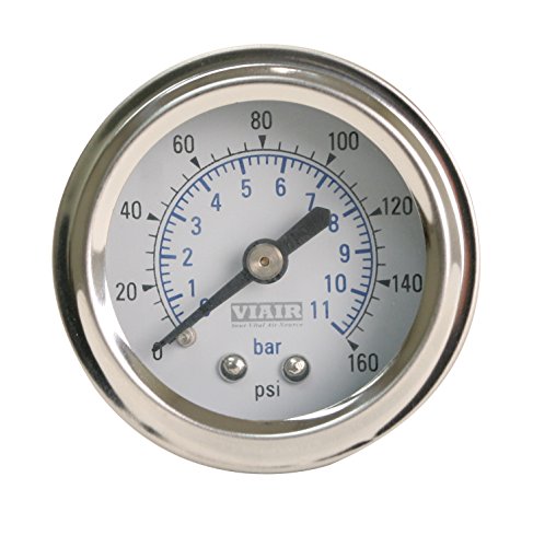 Image of Viair 90087 2.0 inch White Face Illuminated Single Needle Gauge