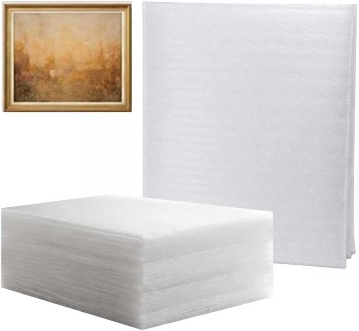 10Pcs 24x36inch Foam Pouches,Different Thicknesses or Size Extra Large Foam Pouches,Canvas Artwork, Mirrors, Furniture Parts, Tv Screens, Tabletops And More. (24x36inch 0.5MM)