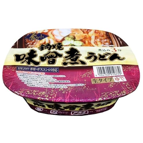 徳島製粉 金ちゃん 鍋焼 味噌煮うどん 215g×12個入 - 徳島製粉 - 商品画像