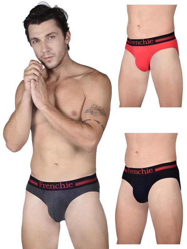 VIP Men's Cotton Solid (Pack of 3) (Brief_Assorted