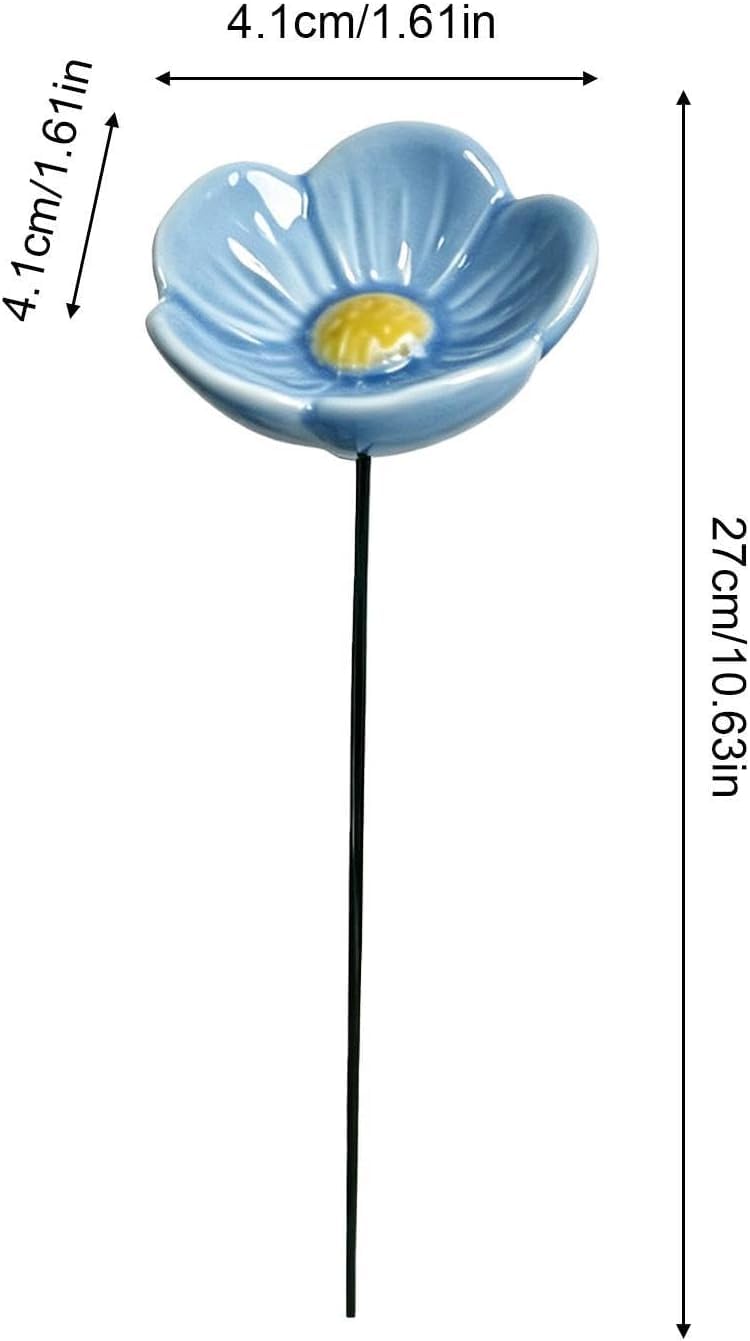 Blüte Bienentränke Für Den Garten, Insektentränke Bienenbar Wassertränke Mit Stecker Kreative Blüte Gartenstecker Garten Geschenk Futternapf Für Innenhof, Außenbereich, Terrasse, Balkon (Weiß)