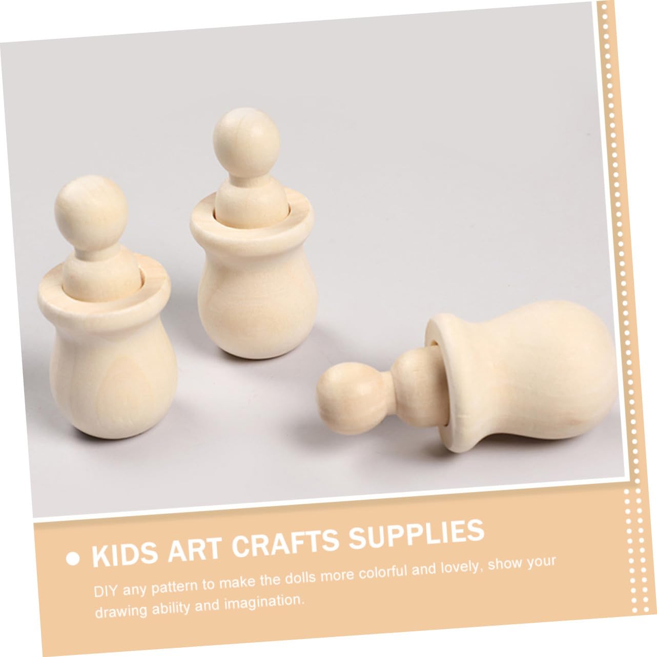 Anneome 20 piezas Muñecos de Madera sin Pintar para Manualidades DIY Figuras sin Terminar para Decorar y Fomentar Creatividad Infantil