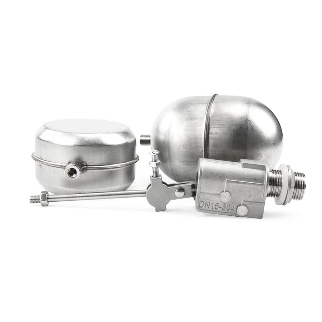 Válvula de bola de flotador de acero inoxidable 304 de 1/2 pulgada DN15