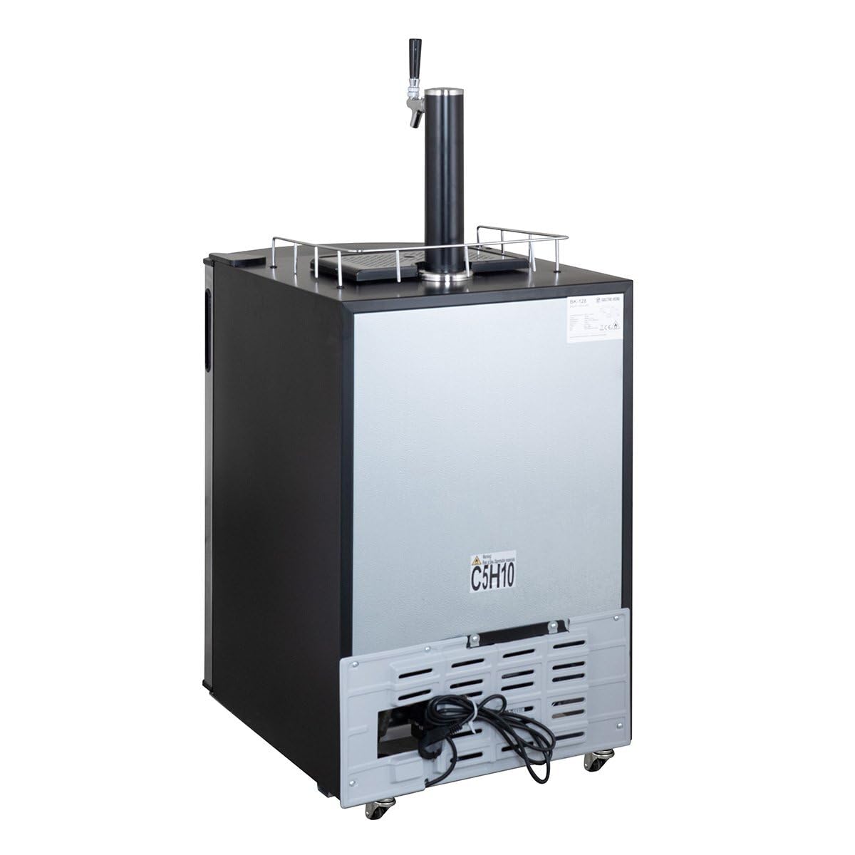 GastroHero - Impianto di spillatura birra fino a 30L fusti con raffreddamento I Spillatore con raffreddamento per birra alla spina I Movibile con regolatore CO2 intervallo di raffreddamento 0-10 °C