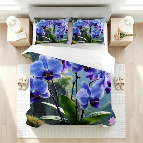 Parure de lit 160x200 luxe en microfibre douce avec fermeture éclair cachée - 3